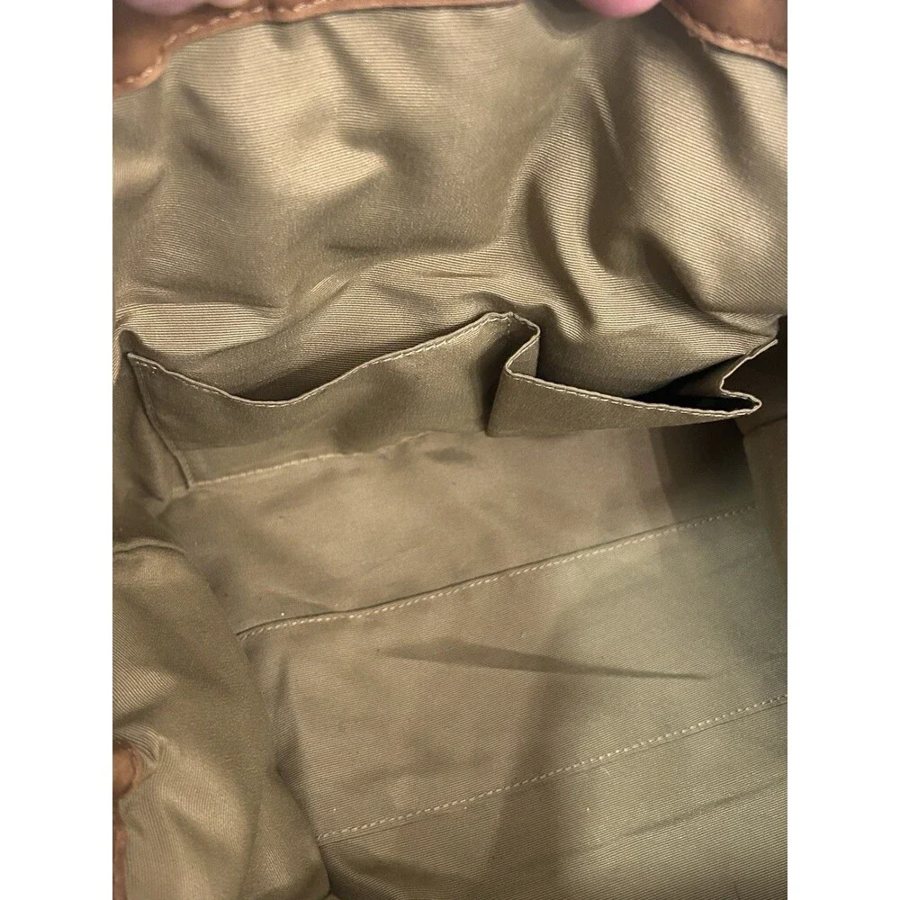 Y2K Coach Chelsea Optic Signature Turn Lock Satchel 10995 Tan Braided Handles